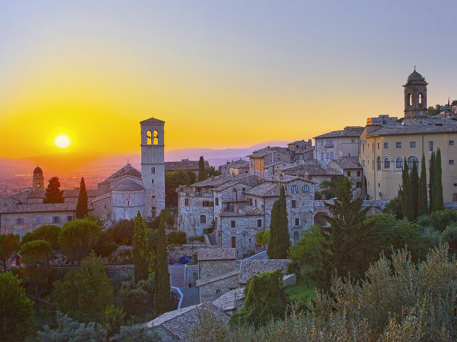 sunset, Buildings, Italy, Cities Wallpaper