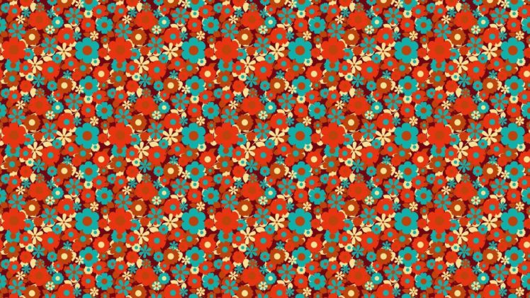 pattern, Flowers, Wall, Exotic HD Wallpaper Desktop Background