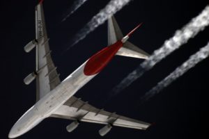 aircraft, Airliners, Contrails, Boeing, 747