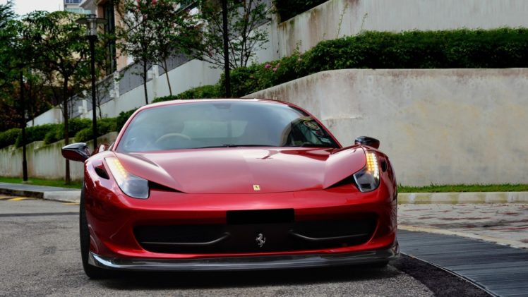 cars, Ferrari, 458, Italia, Headlights HD Wallpaper Desktop Background