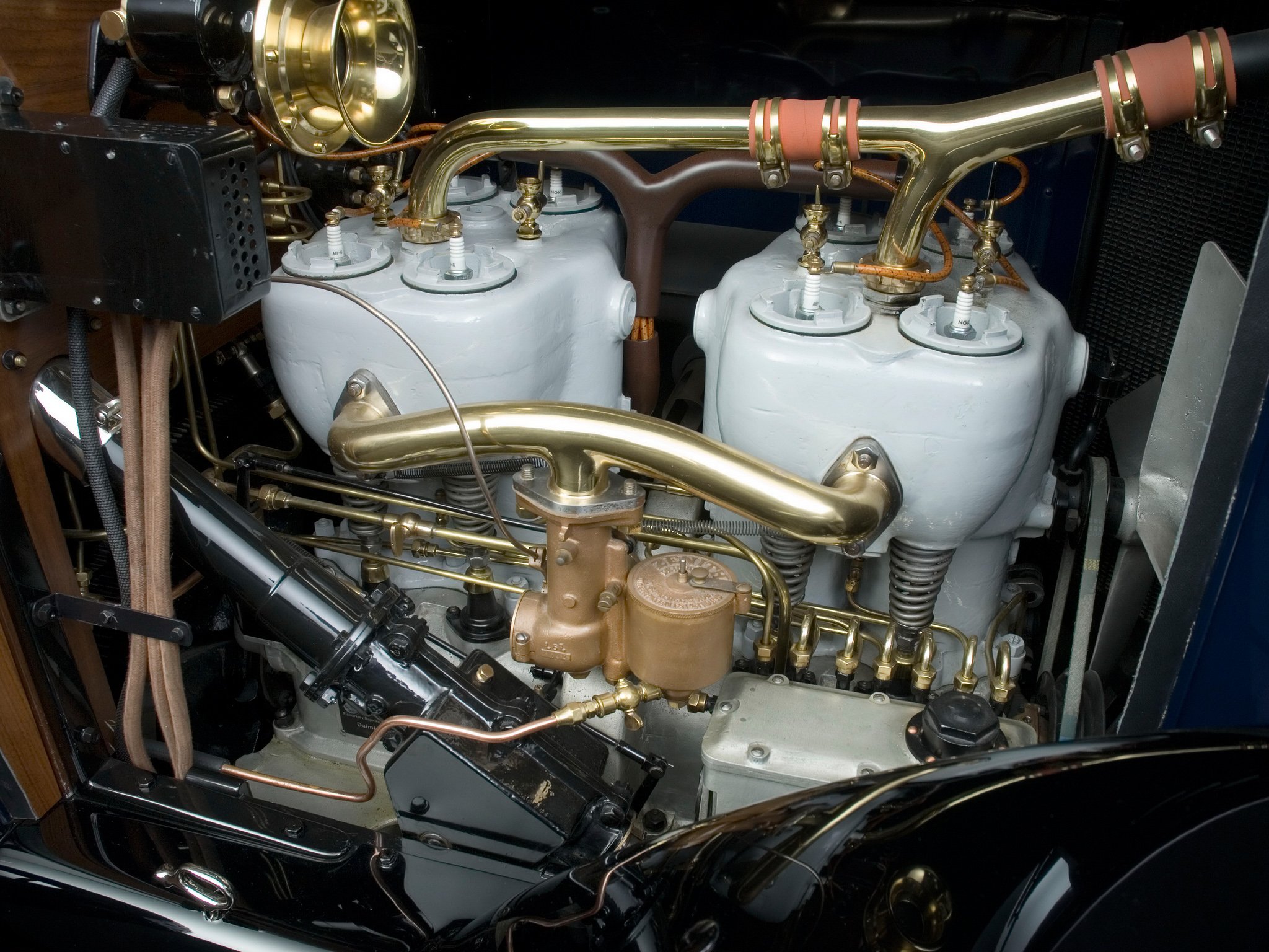 1917, Mercedes, Benz, 60hp, Open, Front, Towncar, Luxury, Retro, Engine Wallpaper