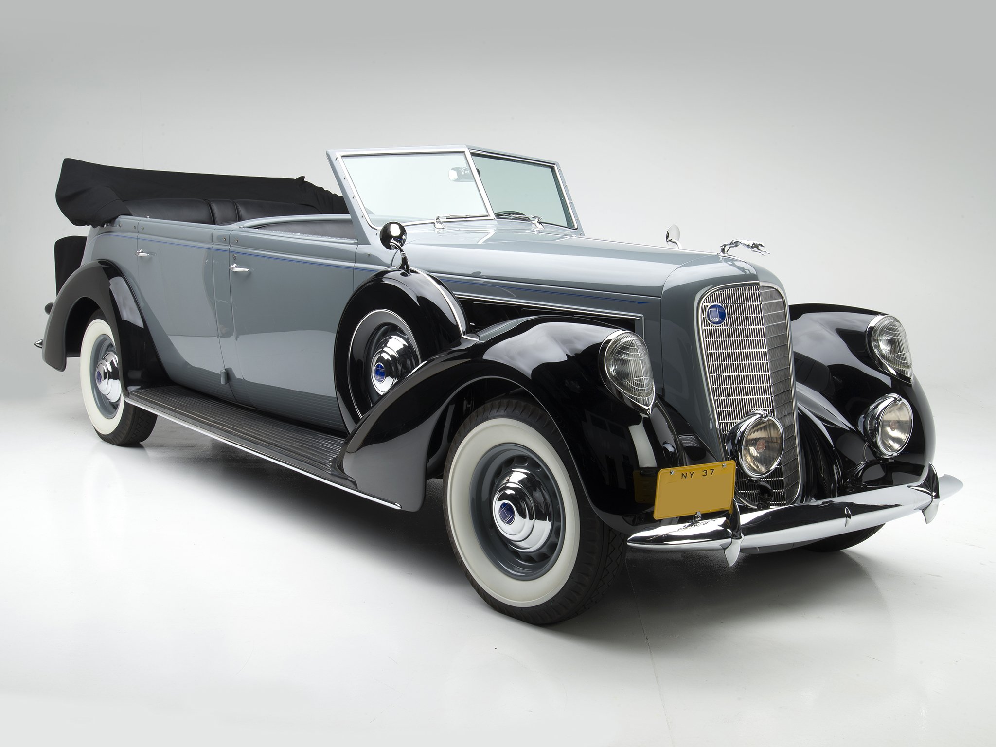 1937, Lincoln, Model k, 7 passenger, Touring, Willoughby, Luxury, Retro Wallpaper