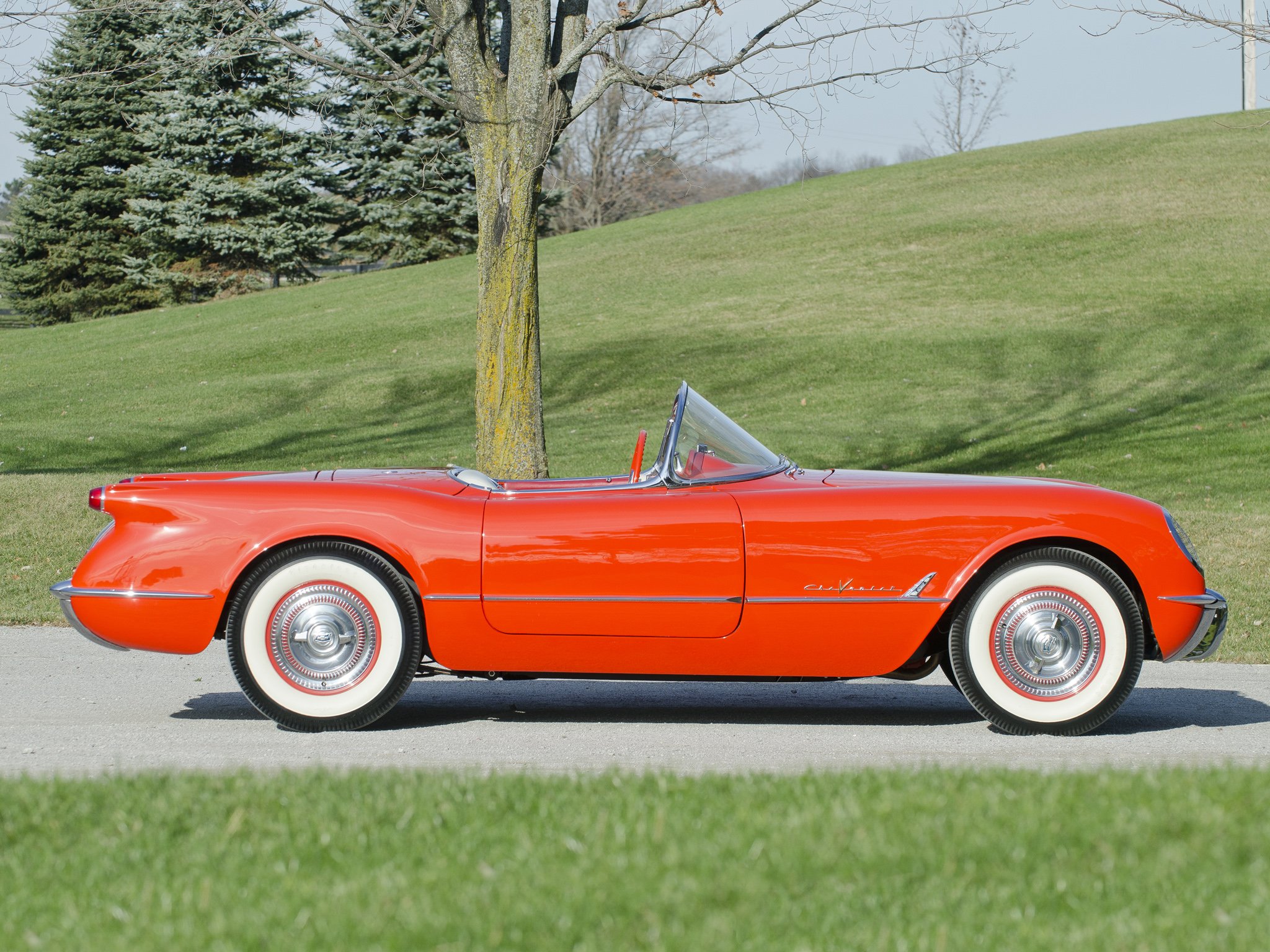 1955, Chevrolet, Corvette, C 1,  2934 , Supercar, Muscle, Retro Wallpaper
