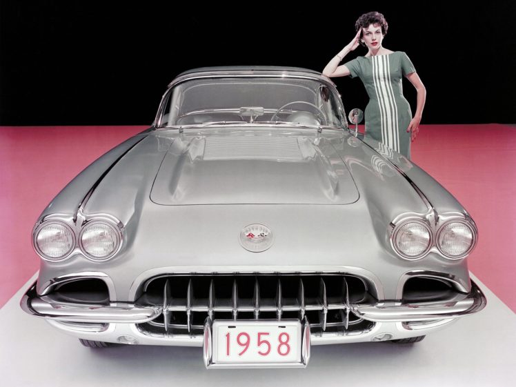 1958, Chevrolet, Corvette, C 1,  j800 867 , Muscle, Supercar, Retro HD Wallpaper Desktop Background