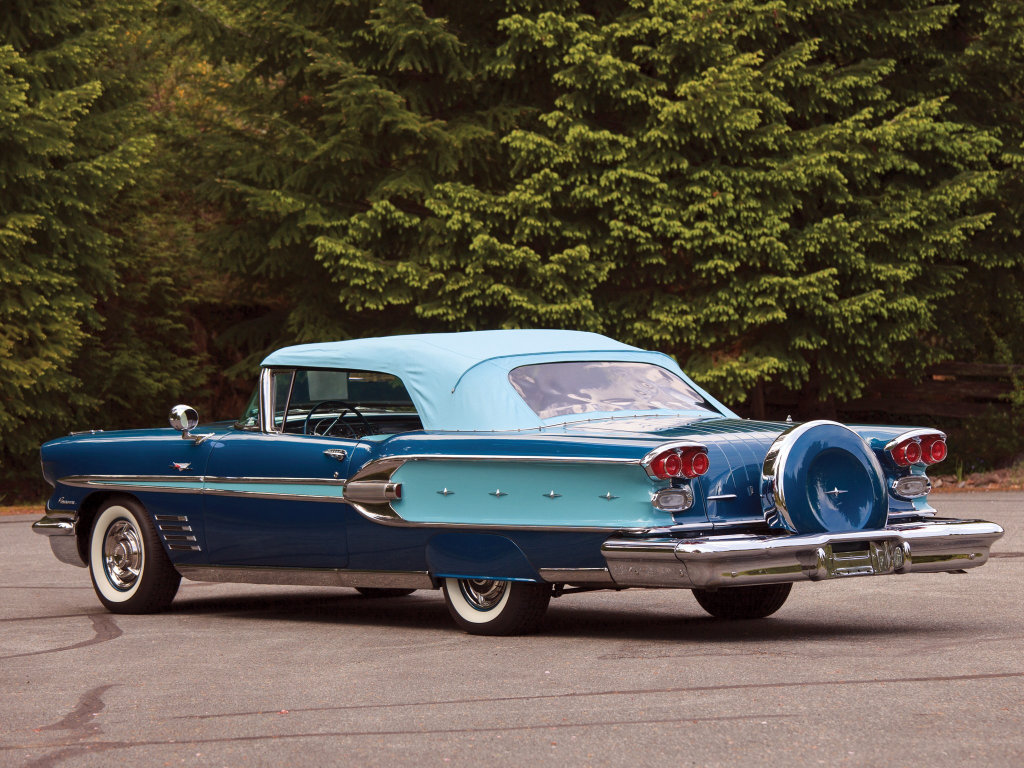 1958, Pontiac, Parisienne, Convertible, Luxury, Retro, Fw Wallpaper