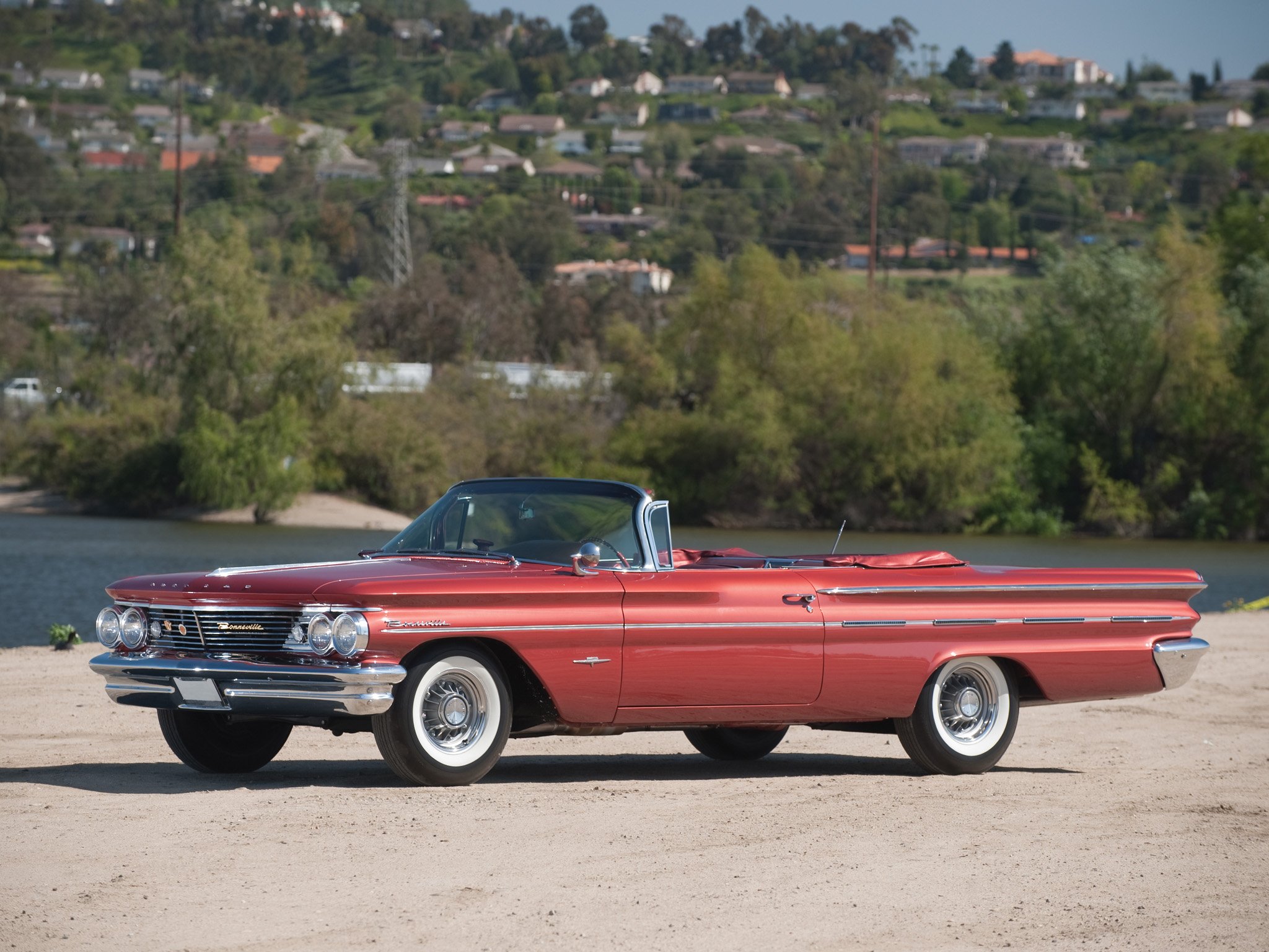 1960, Pontiac, Bonneville, Convertible,  2867 , Classic, Luxury Wallpaper