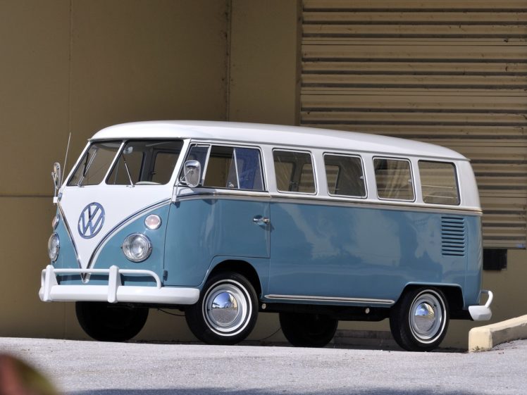 1963 67, Volkswagen, T 1, Deluxe, Bus, Van, Classic HD Wallpaper Desktop Background