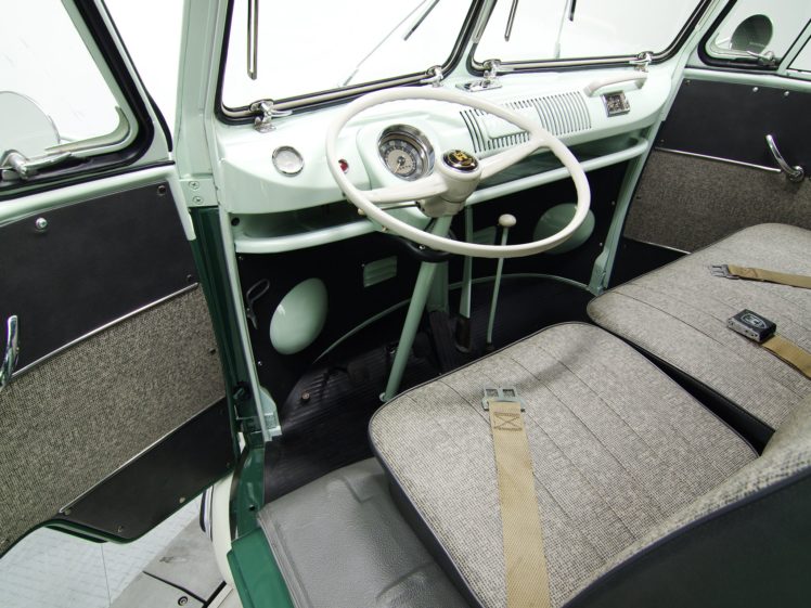 1963 67, Volkswagen, T 1, Deluxe, Bus, Van, Classic, Interior HD Wallpaper Desktop Background