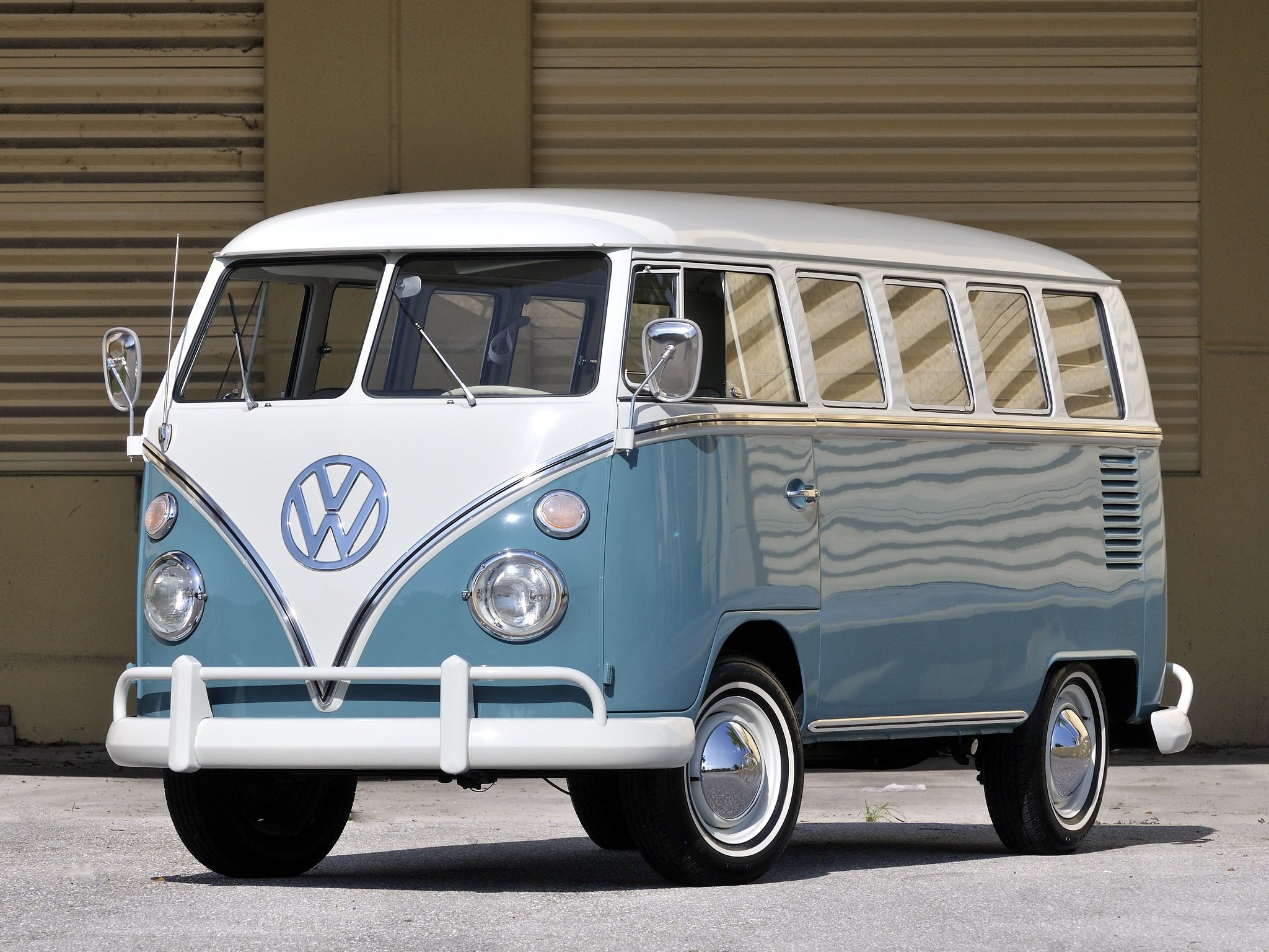 1963 67, Volkswagen, T 1, Deluxe, Bus, Van, Classic Wallpaper