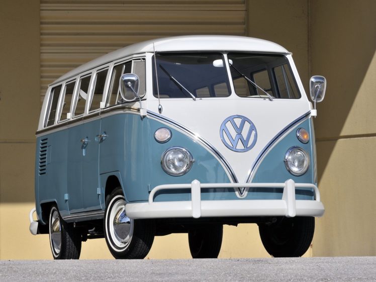 1963 67, Volkswagen, T 1, Deluxe, Bus, Van, Classic HD Wallpaper Desktop Background