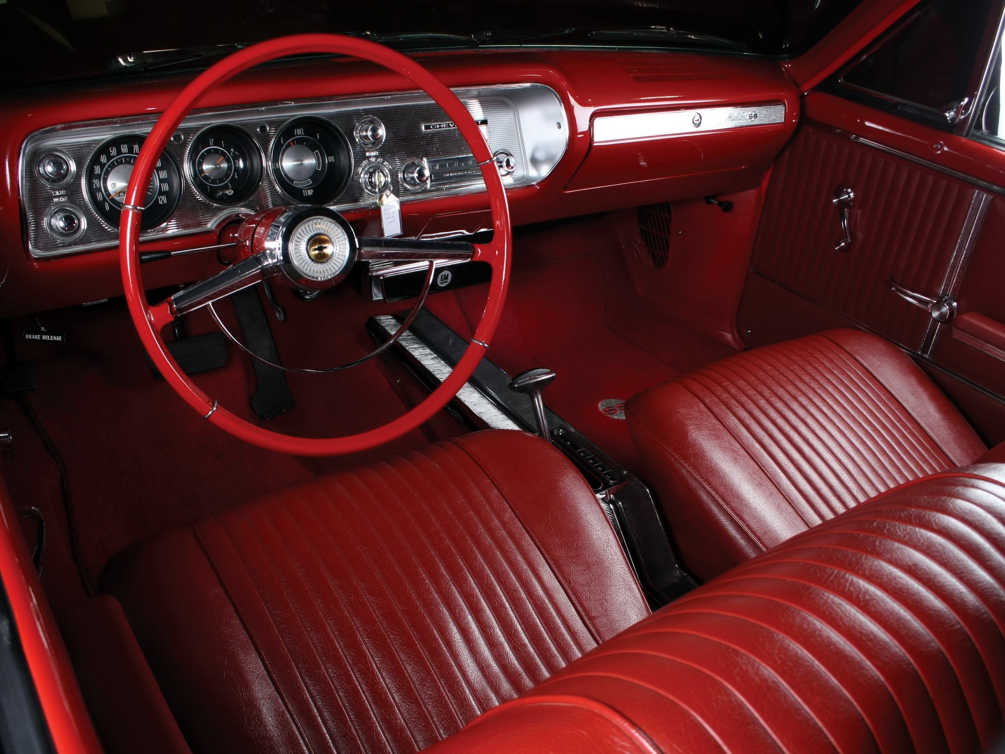 1964, Chevrolet, Chevelle, Malibu, S s, Convertible,  5758 67 , Muscle, Classic, Interior Wallpaper