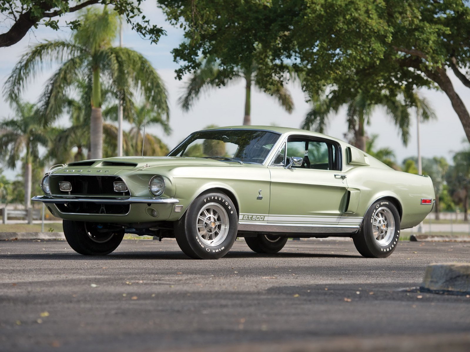1968, Shelby, Gt500, Ford, Mustang, Muscle, Classic Wallpaper