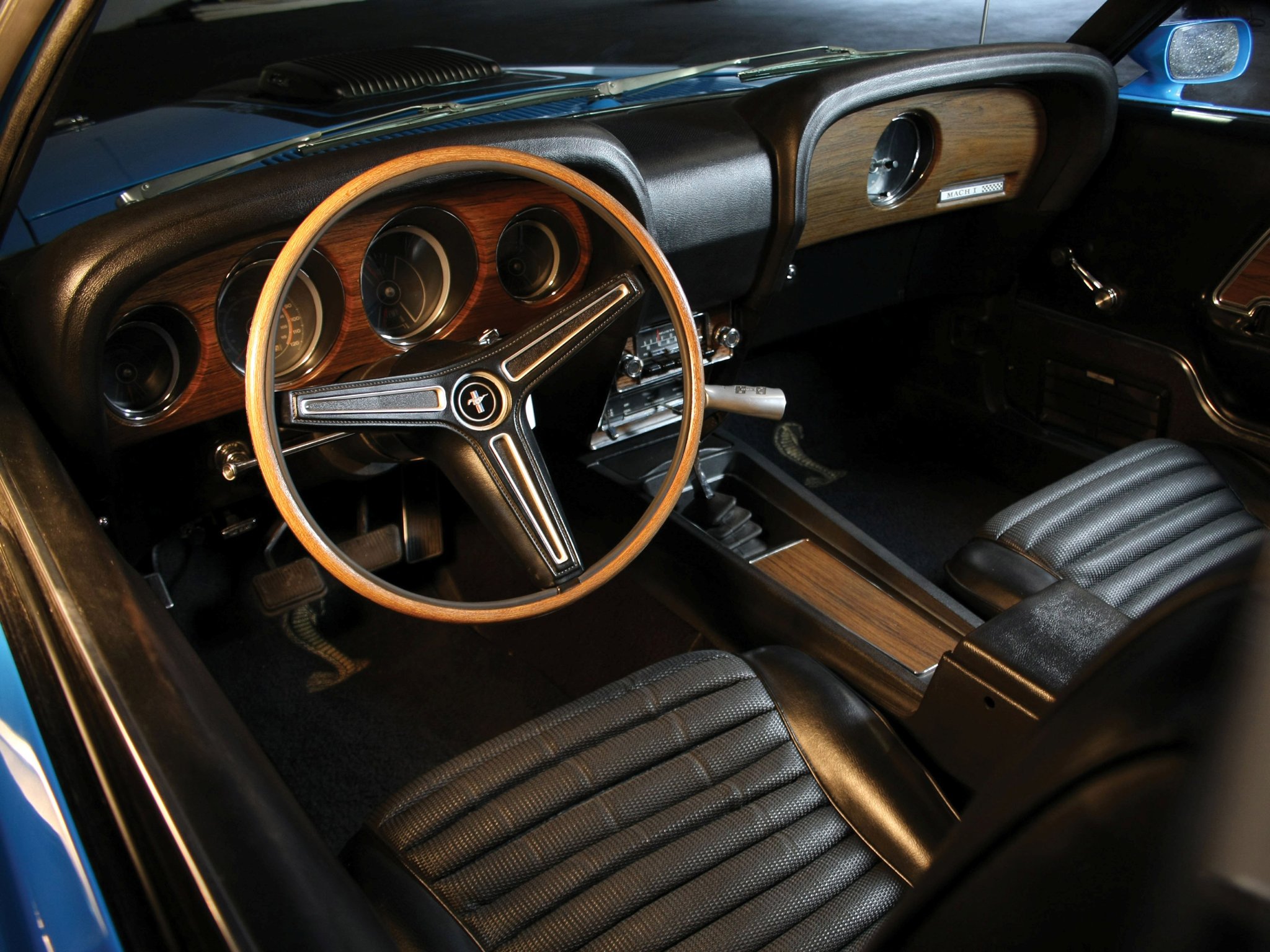 1970, Ford, Mustang, Mach 1, 428, Super, Cobra, Jet, Muscle, Classic, Interior Wallpaper