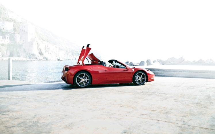 2012, Ferrari, 458, Spider, Supercar HD Wallpaper Desktop Background