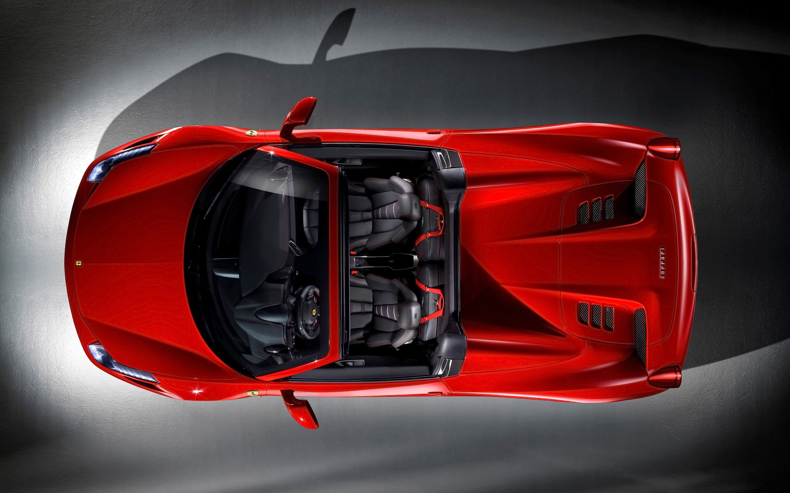 2012, Ferrari, 458, Spider, Supercar, Interior Wallpaper