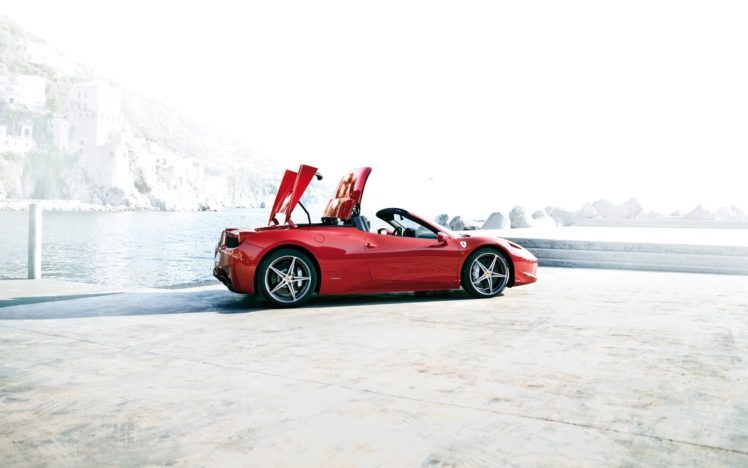 2012, Ferrari, 458, Spider, Supercar, Fu HD Wallpaper Desktop Background
