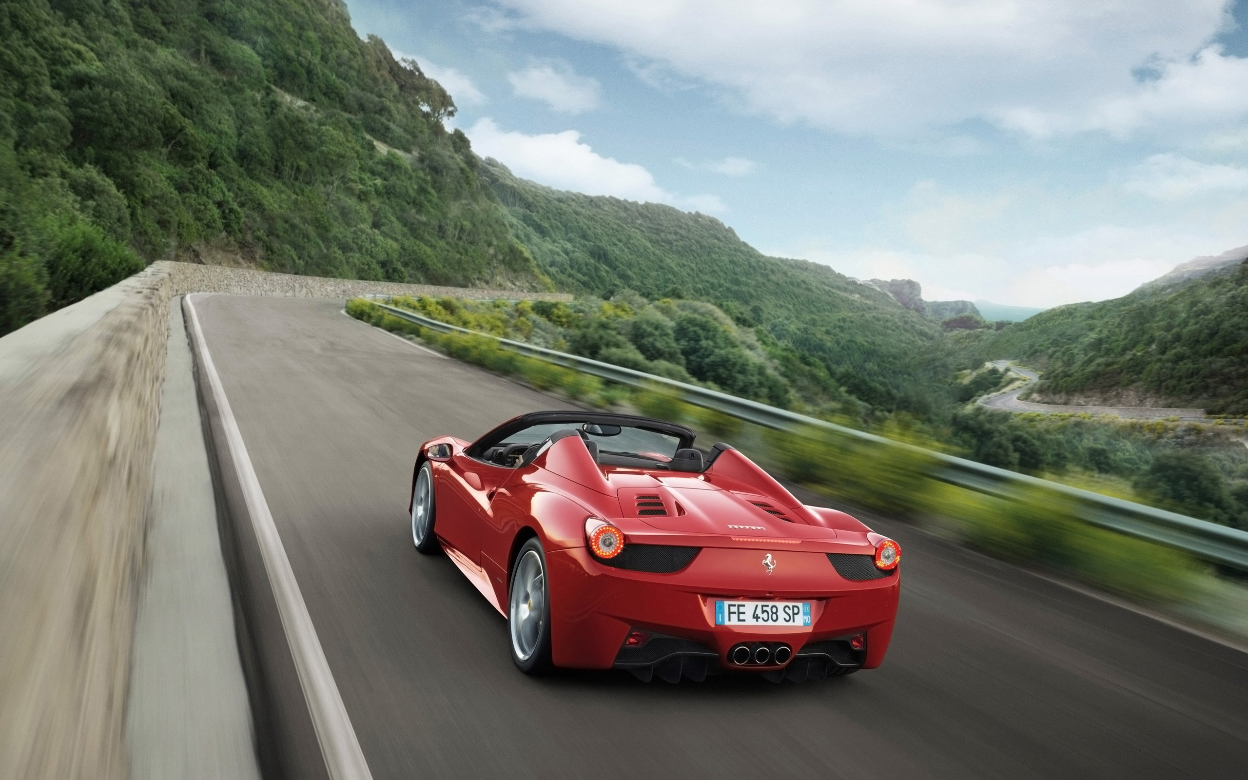 2012, Ferrari, 458, Spider, Supercar Wallpaper