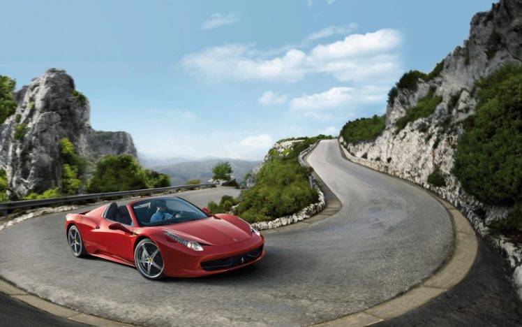 2012, Ferrari, 458, Spider, Supercar, Hs HD Wallpaper Desktop Background