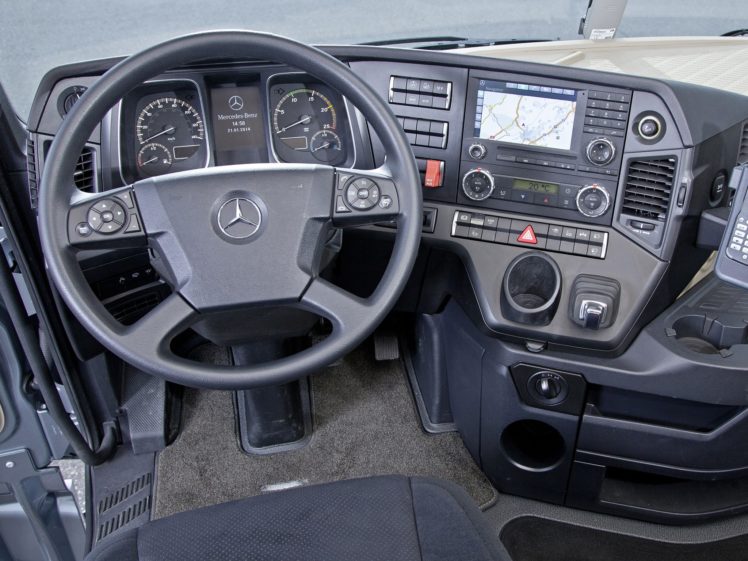 2014, Mercedes, Benz, Actros, 4163, Slt,  mp4 , Semi, Tractor, Interior HD Wallpaper Desktop Background