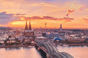 cologne, Germany, Rhine, Architecture, Bridge, Buildings, Church, Cathedral, Cityscape, Sunset, Sunrise, Sky, Clouds, Sun, Sunlight, Colors, Scenic, Photography