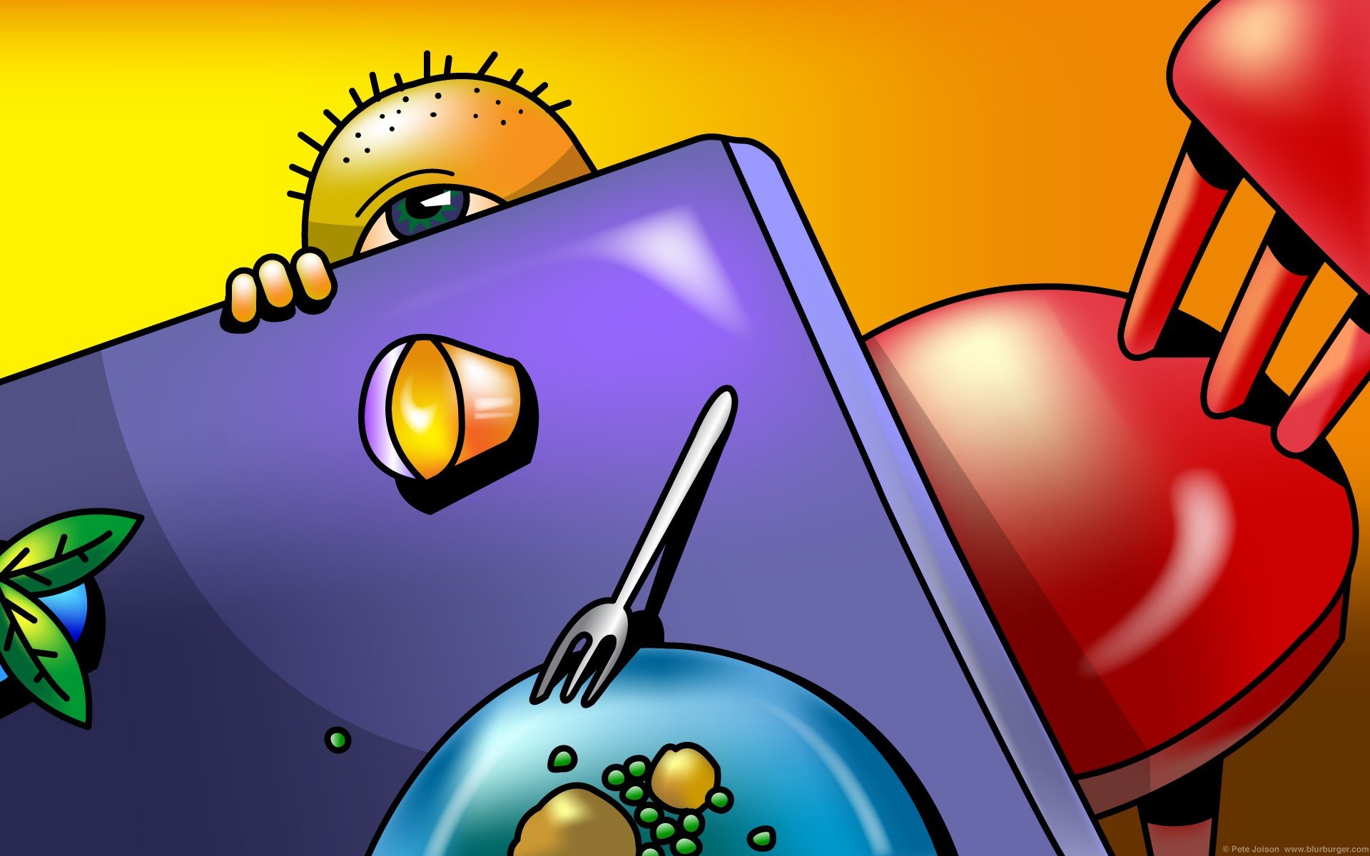 blurburger, Cartoon, Anime, Comics, Puzzle, Game,  27 Wallpaper