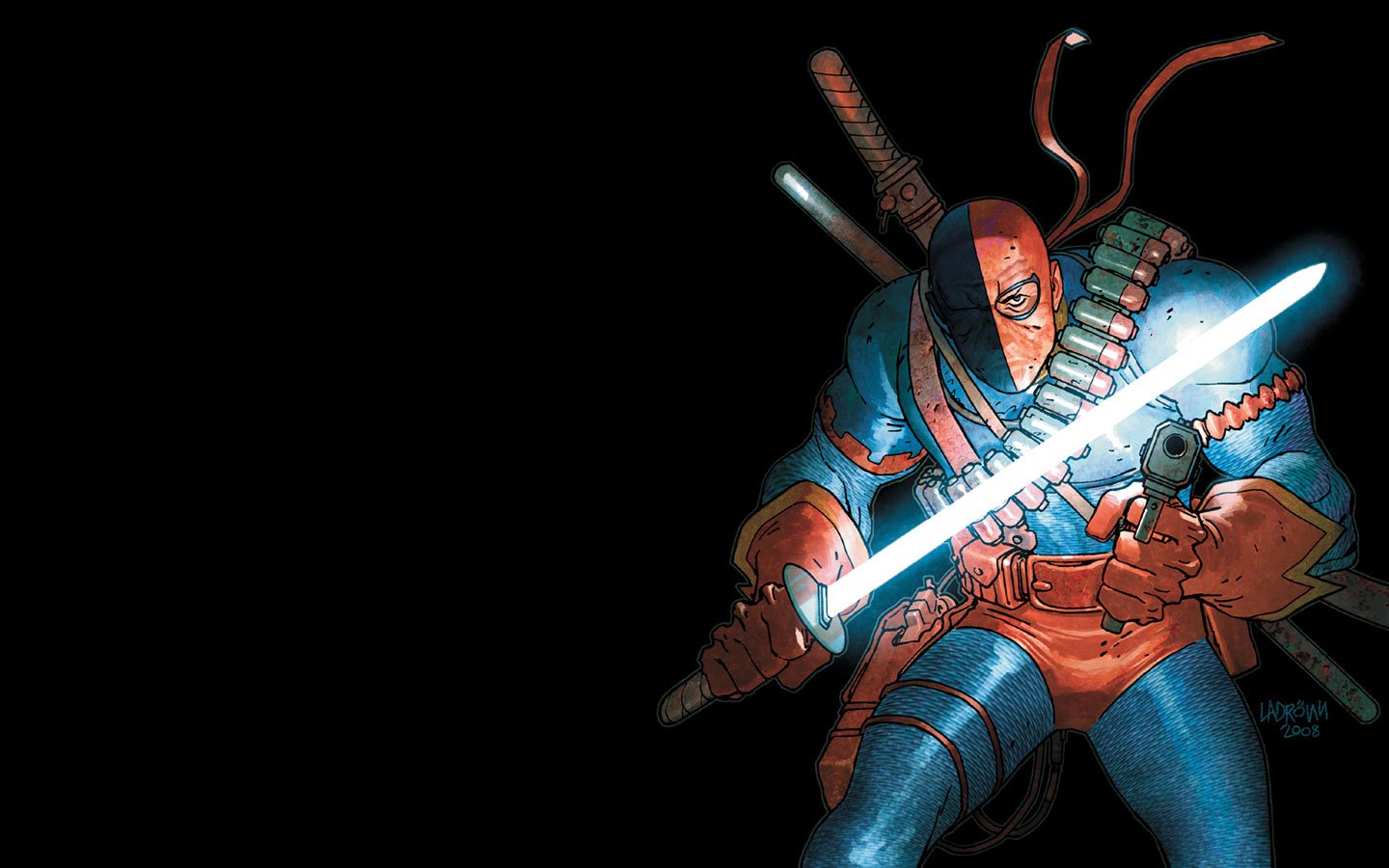dc, Comics, Deathstroke, Black, Background Wallpaper