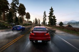 video, Games, Blue, Red, Rain, Cars, Need, For, Speed, Need, For, Speed, Hot, Pursuit, Mitsubishi, Lancer, Evolution, X, Games, Jdm, Japanese, Domestic, Market, Seacrest, County, Subaru, Impreza, Wrx, Sti, Pc, G