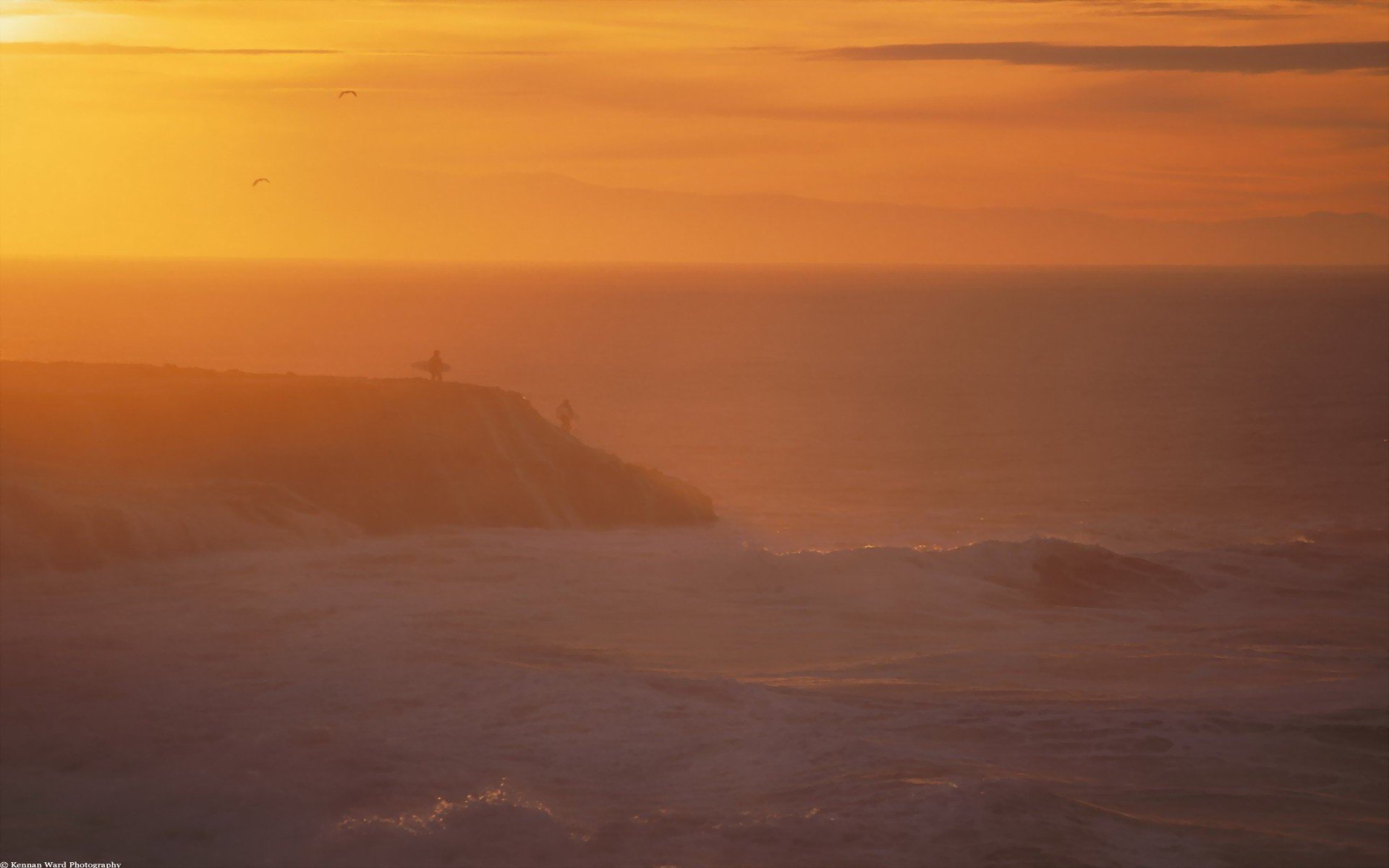 sunrise, Winter, California, Santa, Cruz Wallpaper