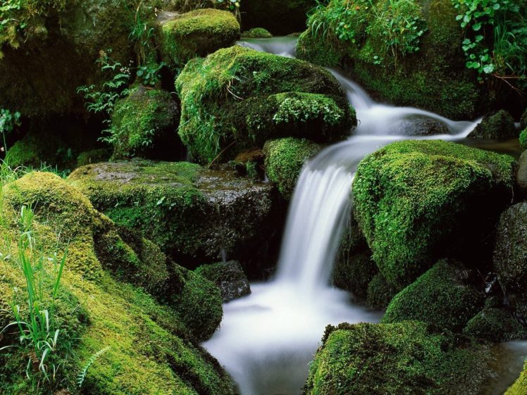nature, Rocks, Waterfalls HD Wallpaper Desktop Background