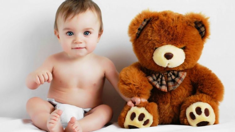 toys,  children , Babies, Teddy, Bears, Friendship, Strong HD Wallpaper Desktop Background