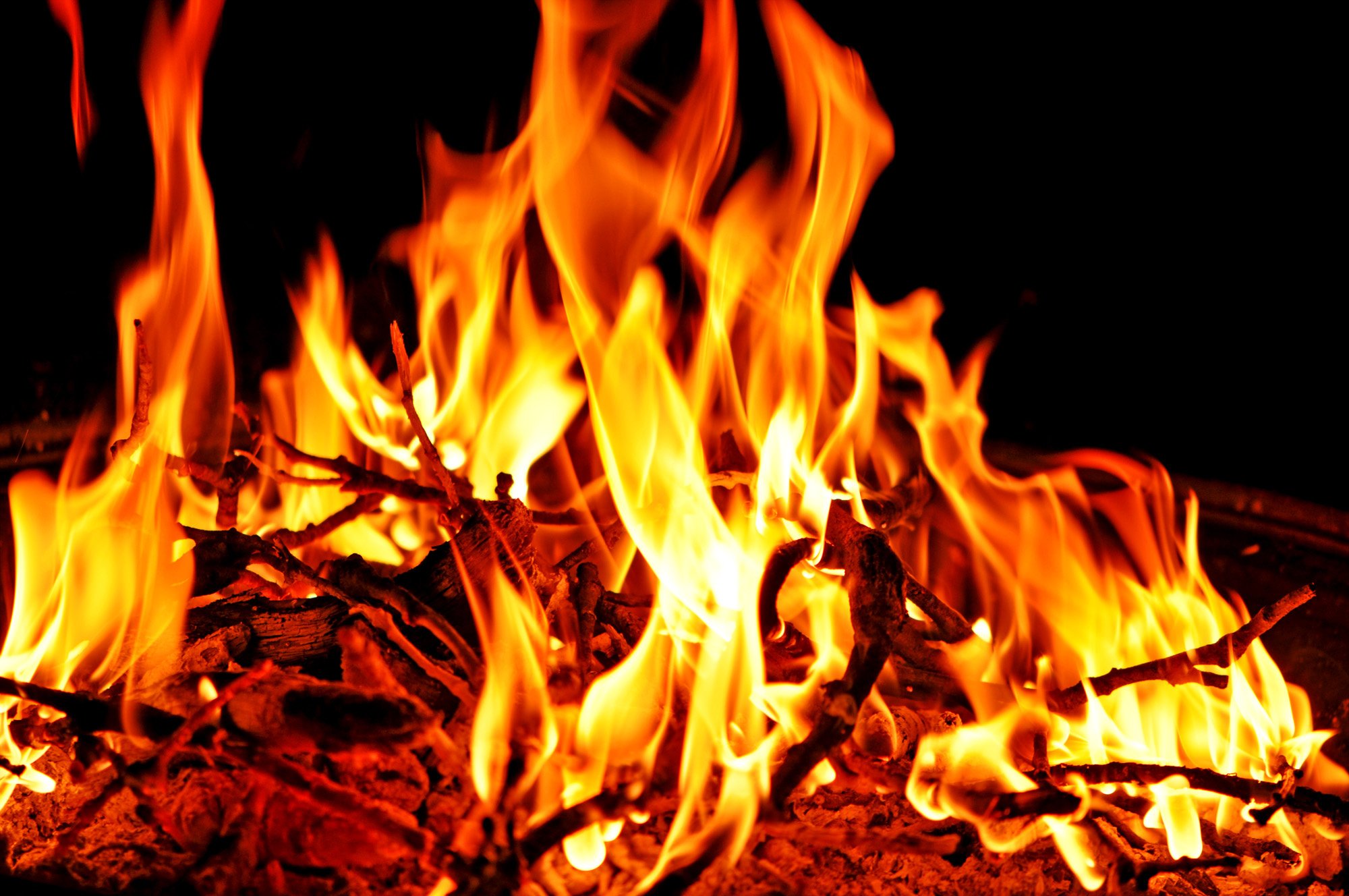 coals, Fire Wallpaper