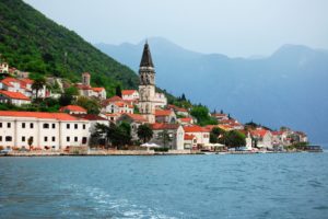 montenegro, Houses, Sea, Coast, Perast, Cities
