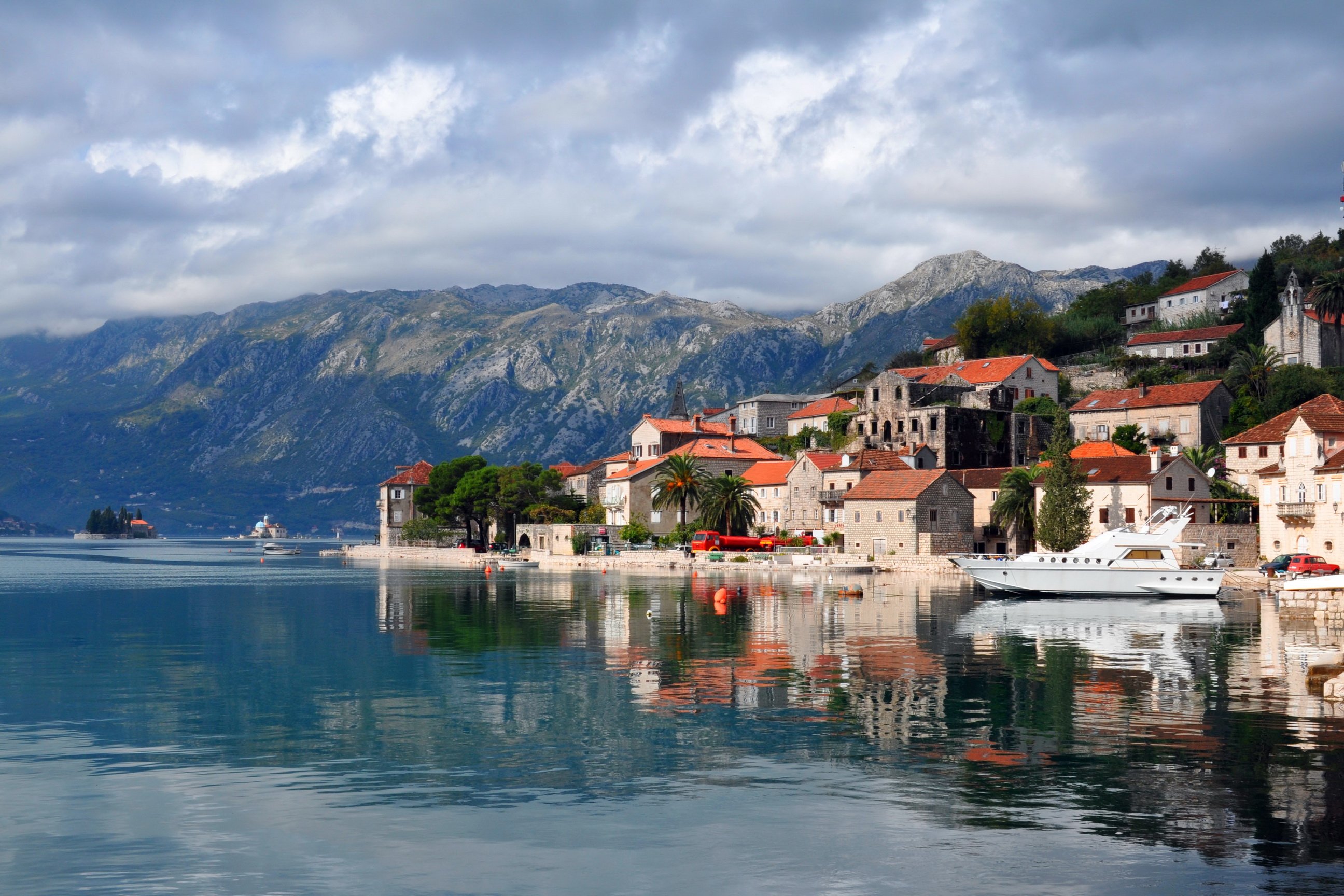 montenegro, Sea, Houses, Coast, Perast, Cities Wallpaper