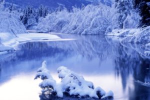 landscapes, Nature, Winter, Lakes