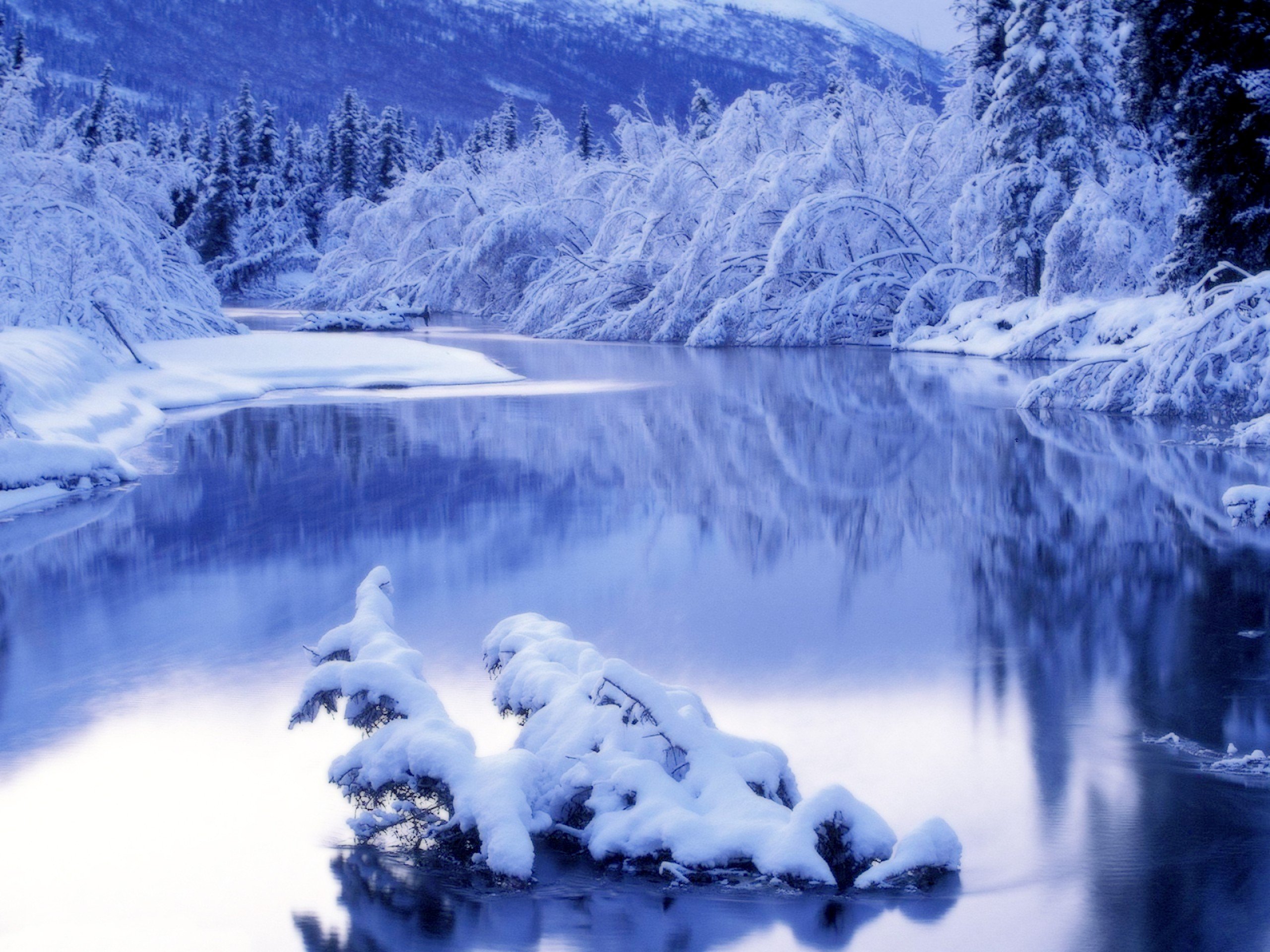 landscapes, Nature, Winter, Lakes Wallpaper