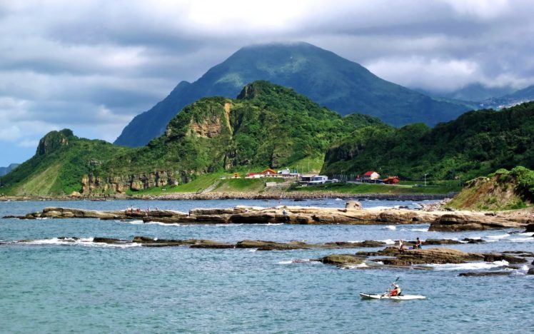 landscapes, Nature, Coast, Hills, Taiwan, Sea HD Wallpaper Desktop Background