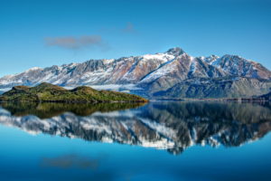 nature, Landscapes, Islands, Mountains, Snow, Lake, Reflection, Water, Trees, Forests, Scenic