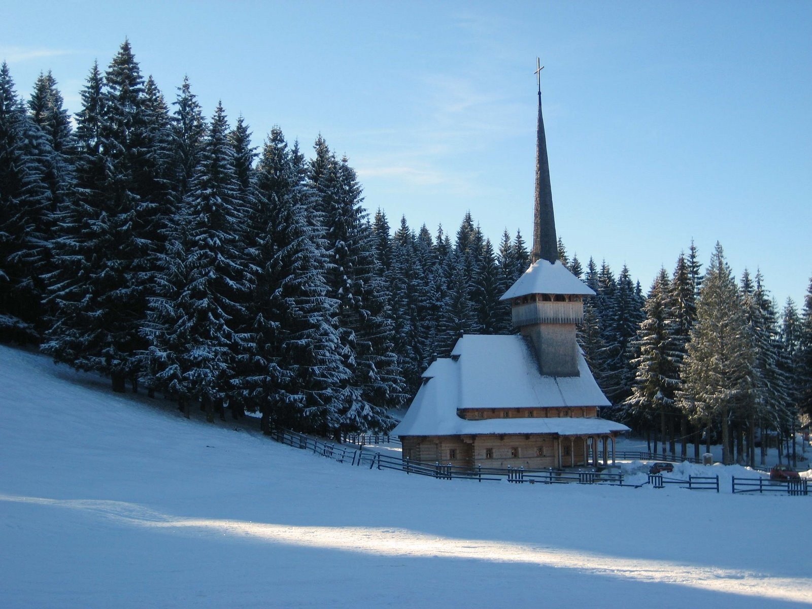 architecture, Churches, Transylvania, Blue, Skies Wallpapers HD ...