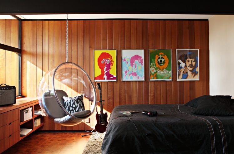 bed, Interior, Chair, Bedroom, Design, Room, Beatles HD Wallpaper Desktop Background