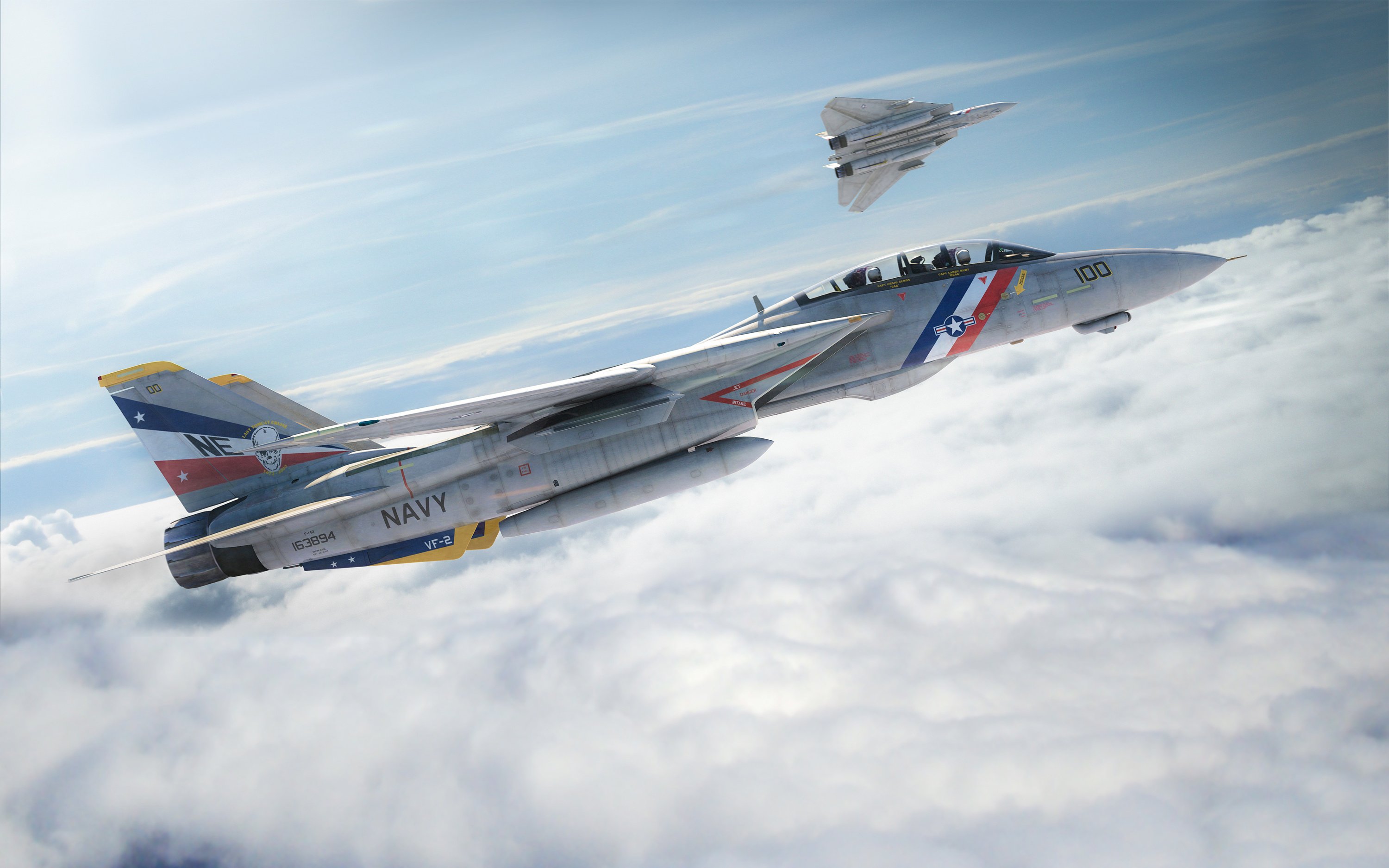 f 14, Plane, Fighter, Sky, Tomcat, Military, Jet Wallpaper