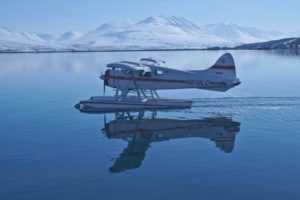sweden, Seaplane, Mountains, Water, Reflection