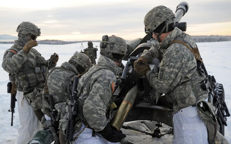 us, Army, Alaska, 105mm, Artillerymen, Military, Weapon, Ammunition, Ammo, Bomb HD Wallpaper Desktop Background