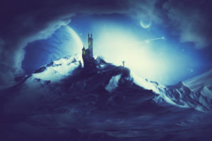 anime, Fantasy, Landscapes, Dark, Mountains, Night, Moon, Moonlight, Art, Artistic, Sky, Clouds, Planets, Sci, Fi, Architecture, Buildings, Castles, People, Magic, Adventure, Paintings, Snow, Winter, Sesons, Cold