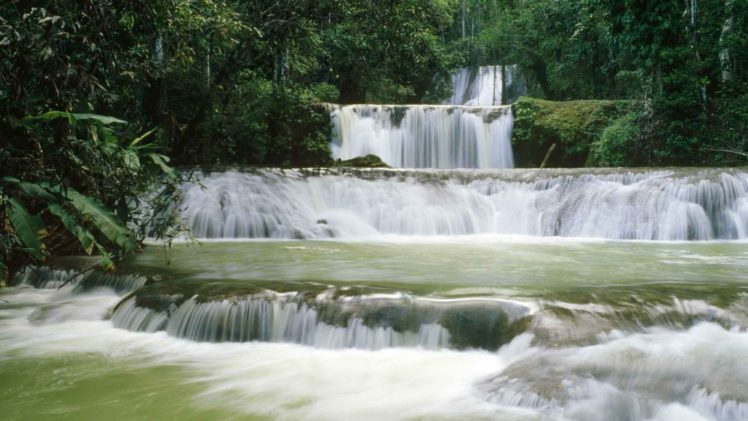 falls, Jamaica, Waterfalls HD Wallpaper Desktop Background