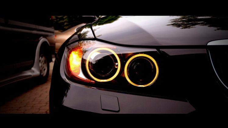 close up, Cars, Bmw, M3, Bmw, 3, Series, Headlights HD Wallpaper Desktop Background