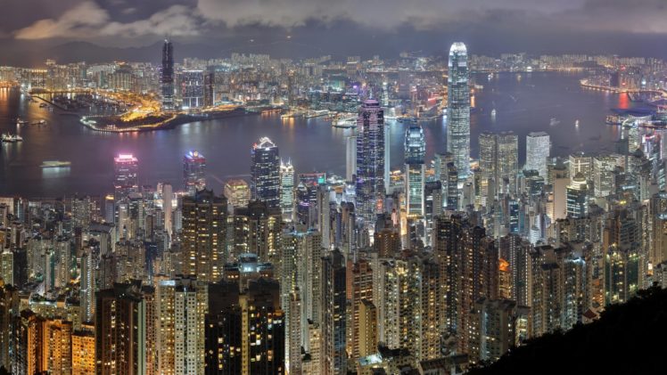 water, Architecture, Buildings, Hong, Kong, Lakes, Cities HD Wallpaper Desktop Background