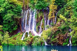water, Trees, Jungle, Waterfalls