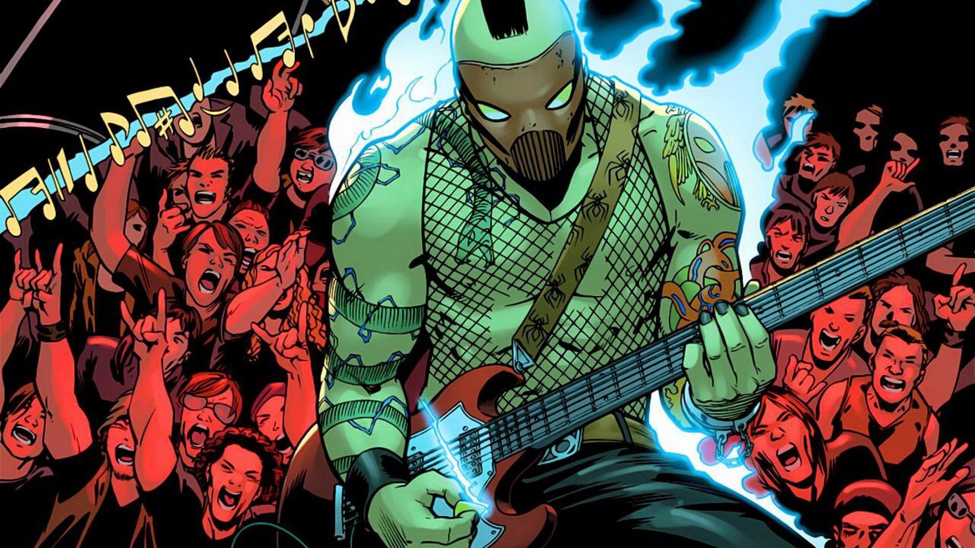comics, Guitars, Marvel, Comics, New, Mutants Wallpaper
