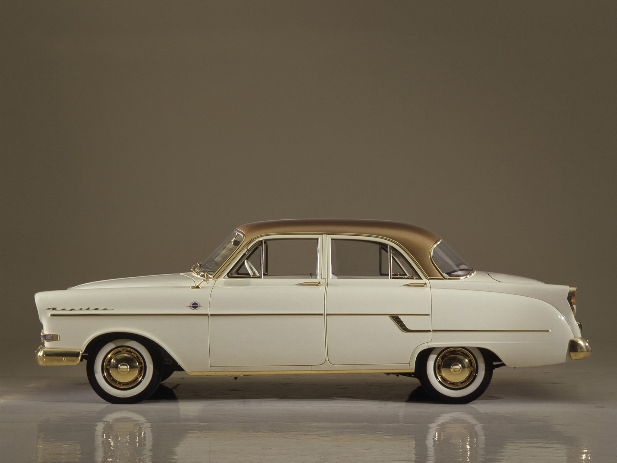 1956, Opel, Kapitan, Retro Wallpaper
