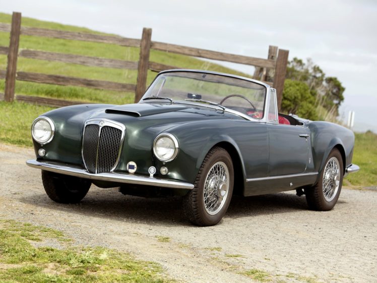 1956 58, Lancia, Aurelia, G t, Convertible,  b24 , Retro HD Wallpaper Desktop Background